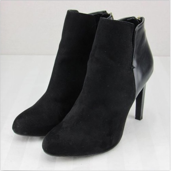 Zara Shoes - Zara Trafaluc Suede Back Zip High Heel Ankle Boot